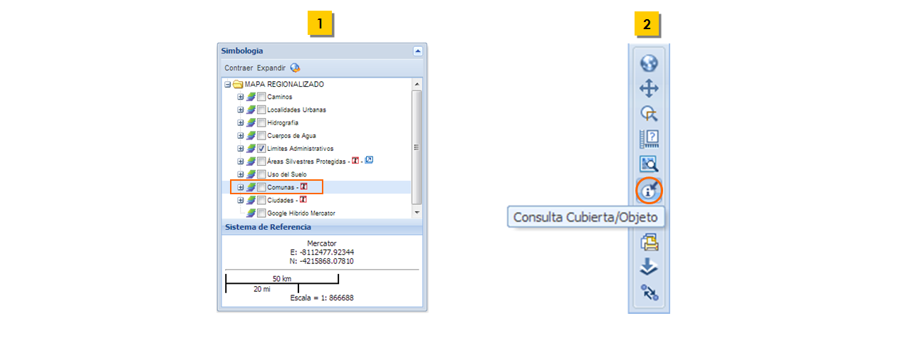 Eleccion de la cobertura a consultar